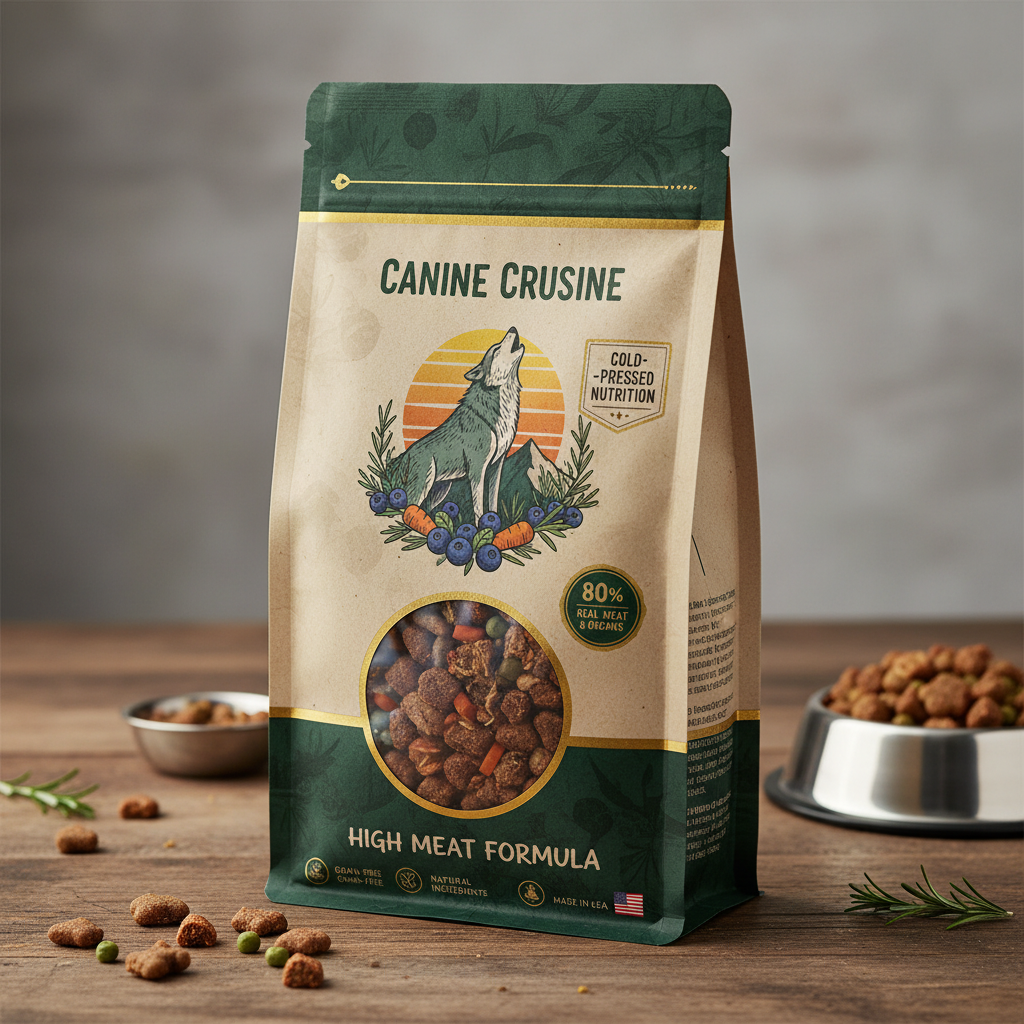 Kaltgepresstes Premium-Hundefutter mit hohem Fleischanteil