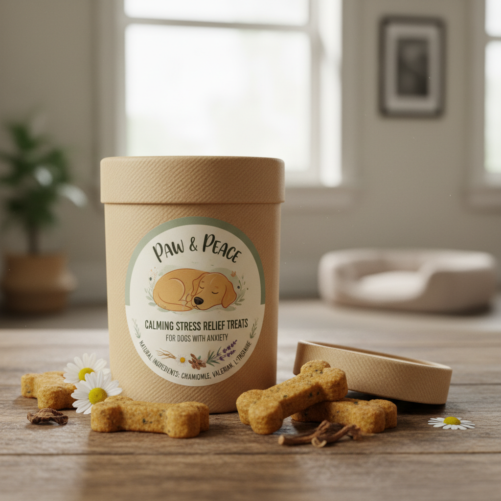 Natürliche Beruhigungssnacks für Hunde mit Stress und Angst