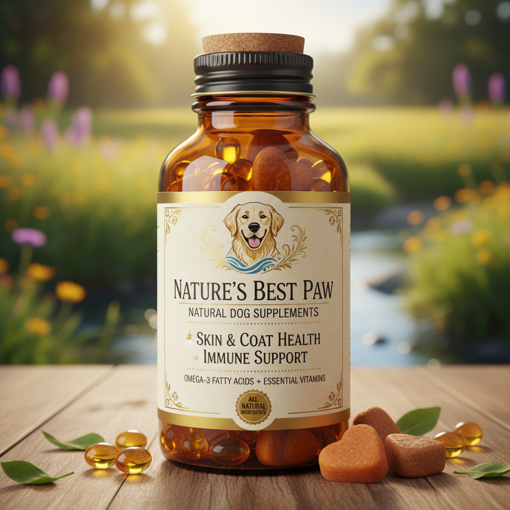 Natürliche Nahrungsergänzung für Hunde mit Omega-3 und Vitaminen